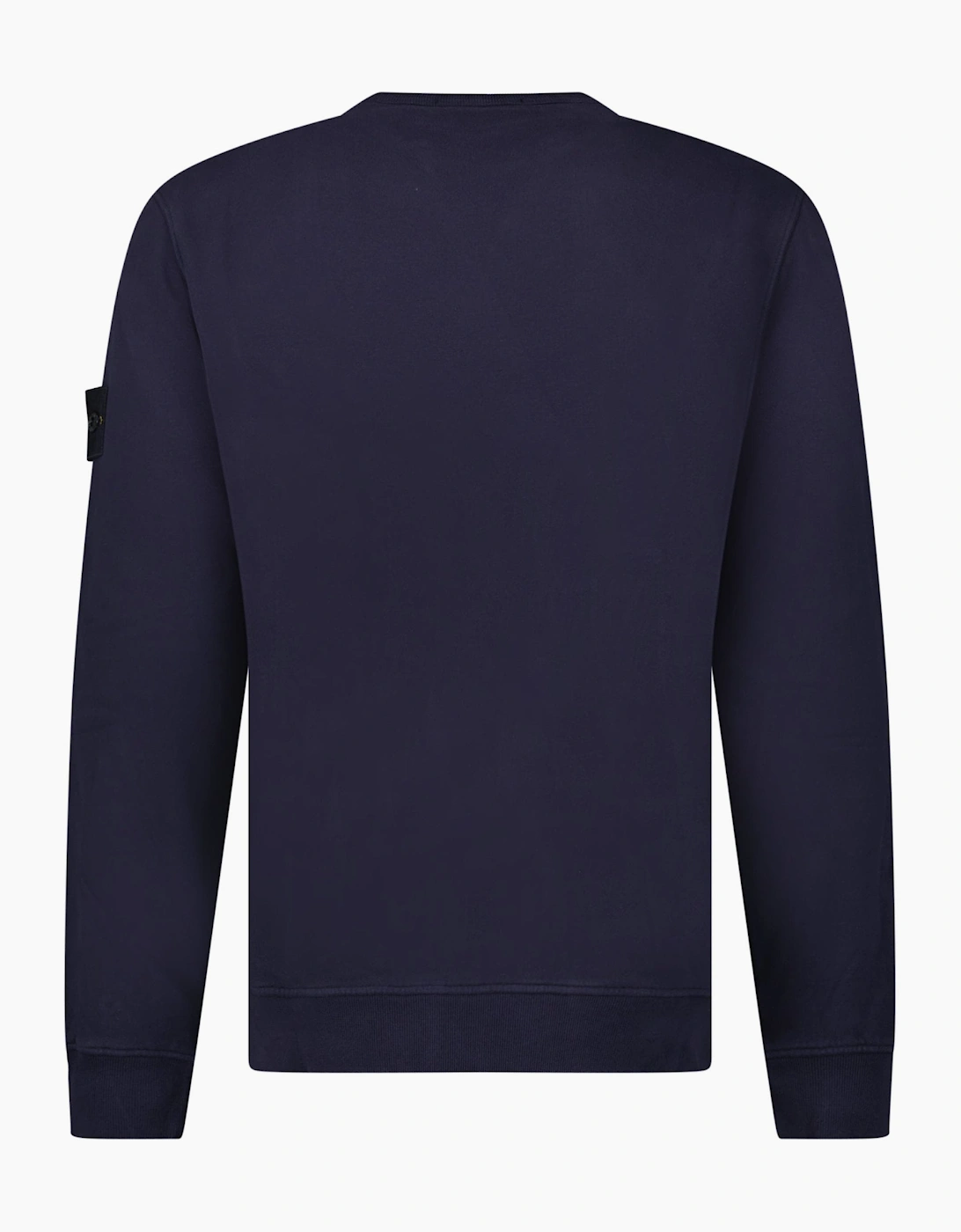 Stone Island Brushed Organic Cotton Sweatshirt Dark Blue