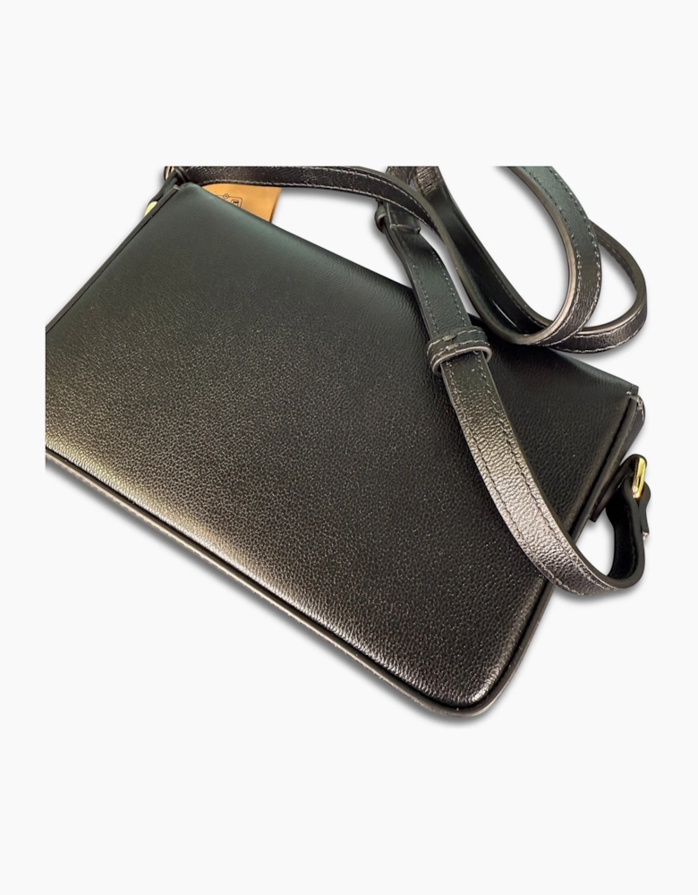 Burberry 'New Hampshire' Leather Shoulder Bag Black