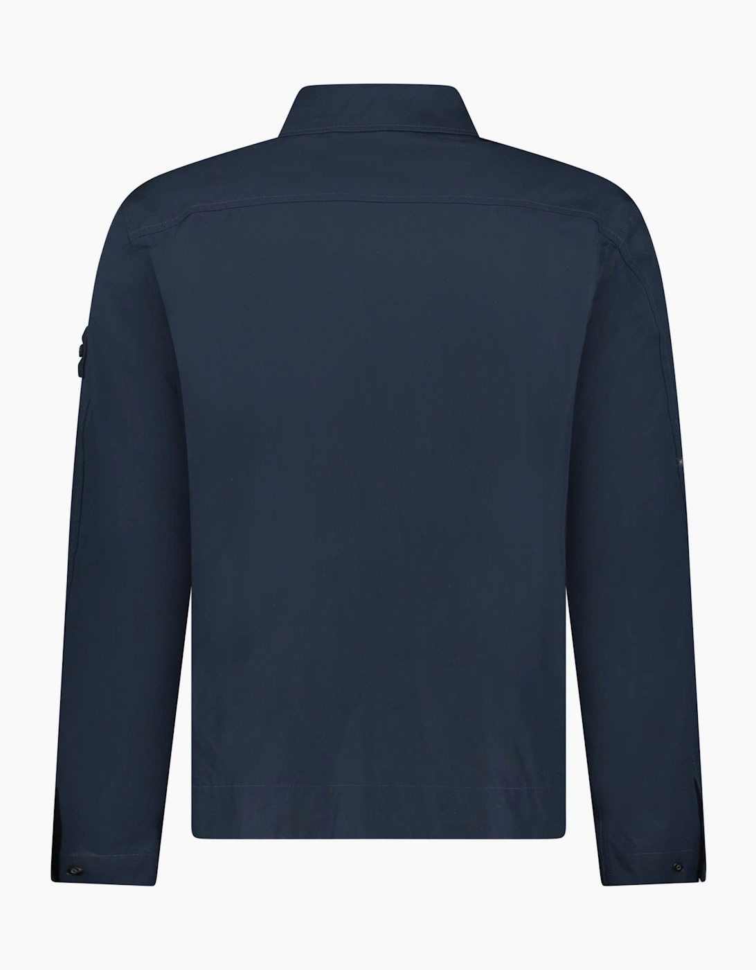 Stone Island Ghost Zip-Up Overshirt Navy
