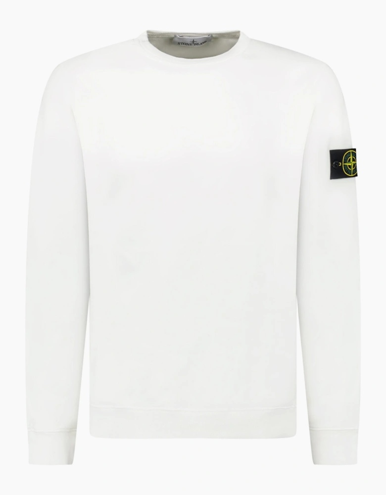 Stone Island Brushed Organic Cotton Sweatshirt Ivory