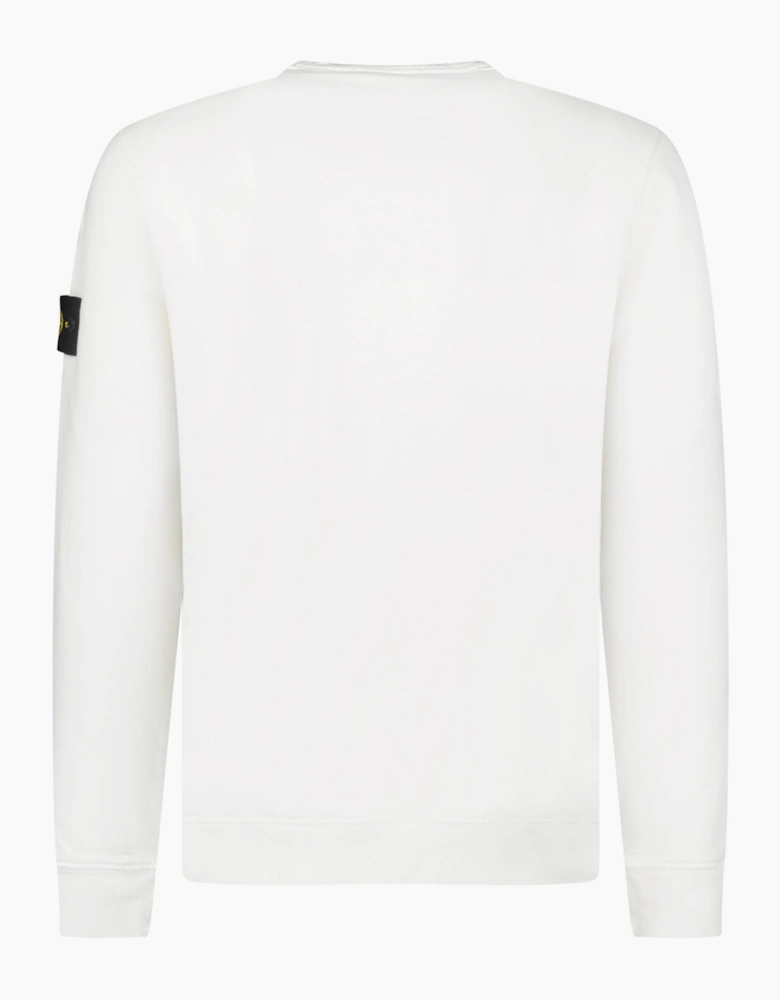 Stone Island Brushed Organic Cotton Sweatshirt Ivory