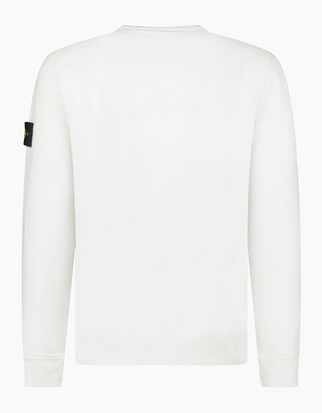 Stone Island Brushed Organic Cotton Sweatshirt Ivory