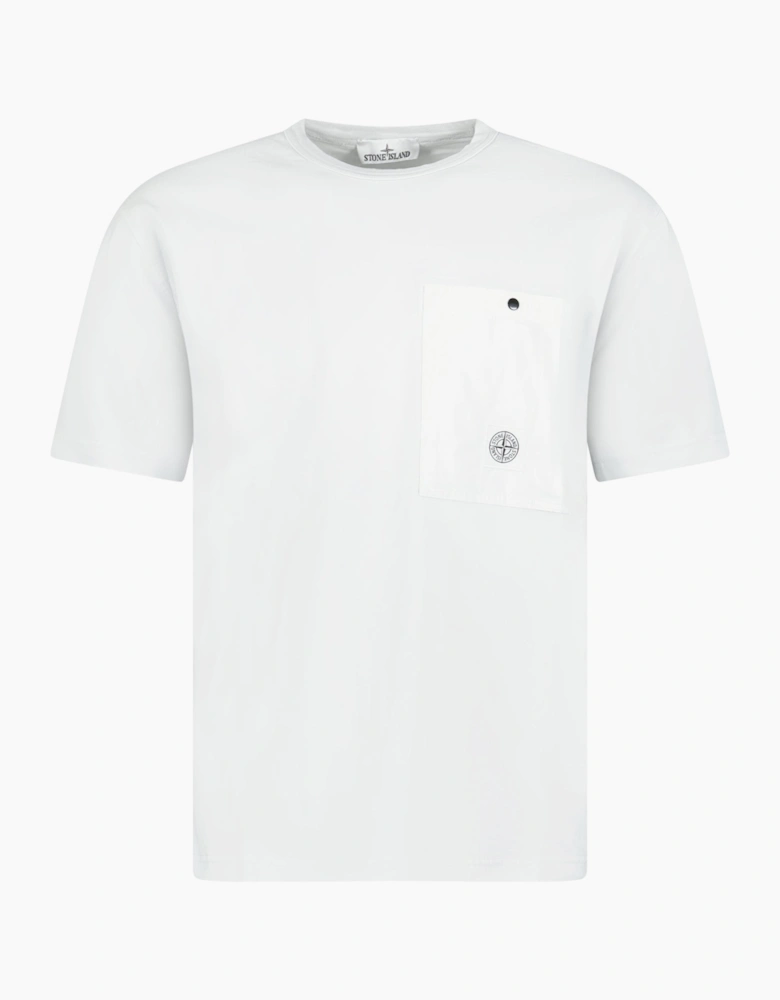 Stone Island Combed Organic Cotton T-Shirt Sky Blue