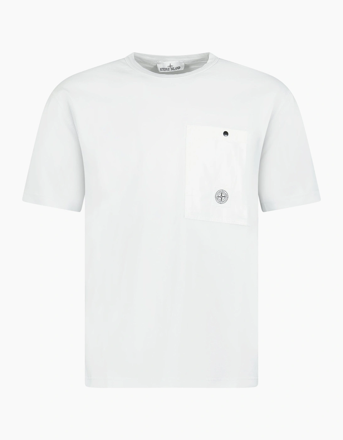 Stone Island Combed Organic Cotton T-Shirt Sky Blue