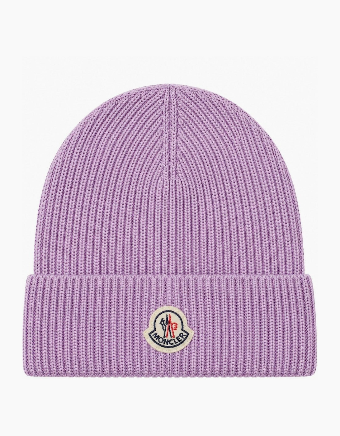 Moncler Logo Beanie Lilac