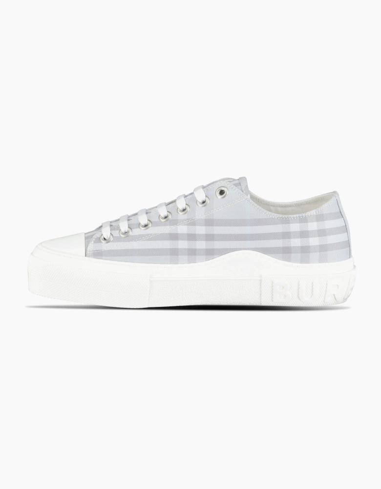 Burberry 'Jack Low' Check Trainers Grey