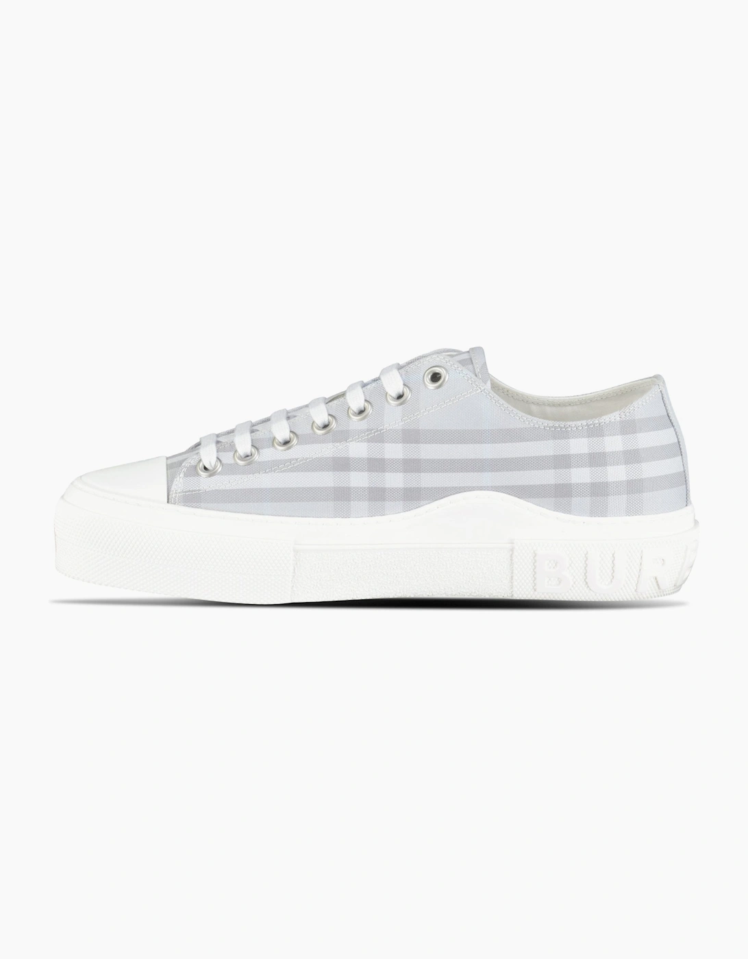 Burberry 'Jack Low' Check Trainers Grey
