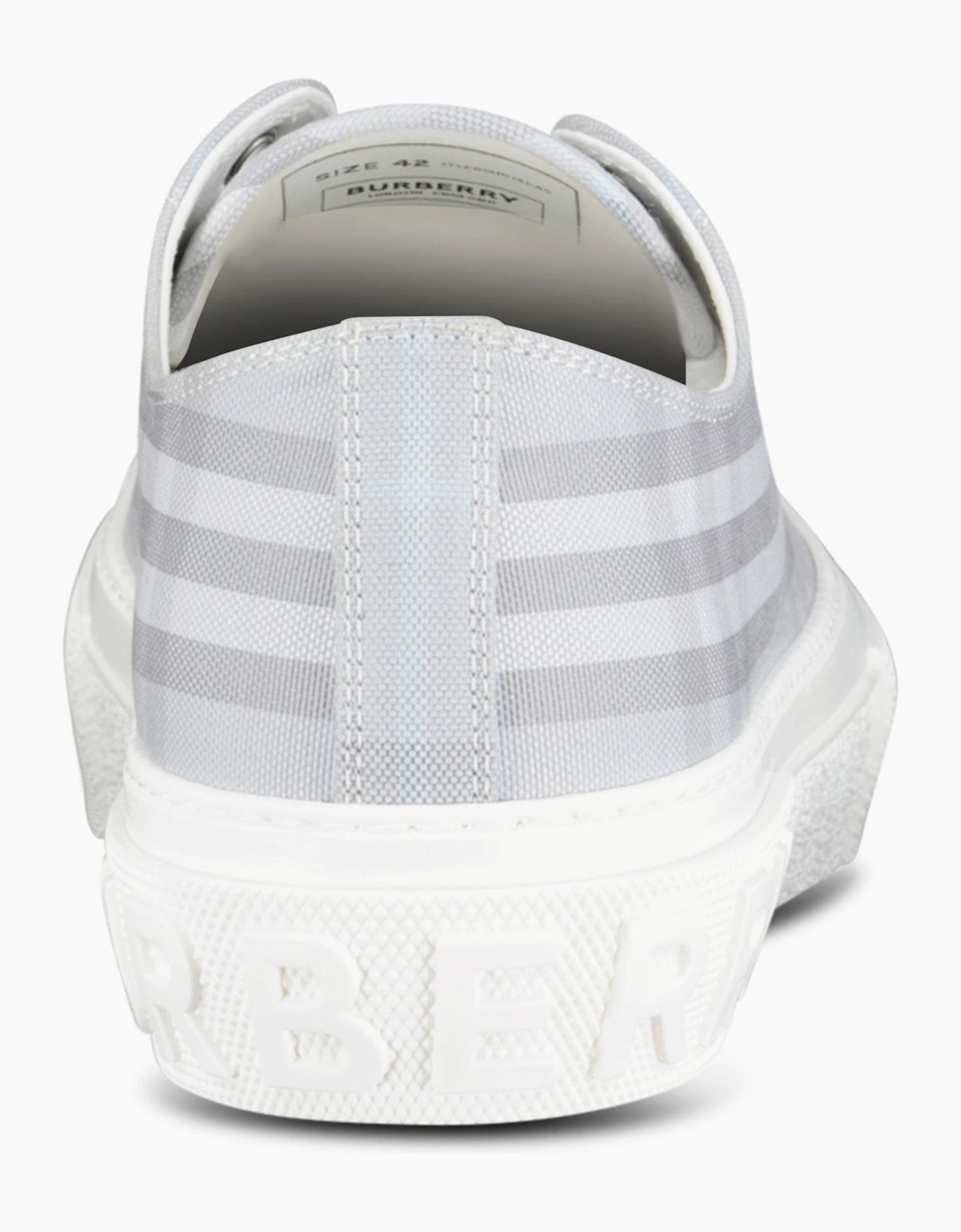 Burberry 'Jack Low' Check Trainers Grey