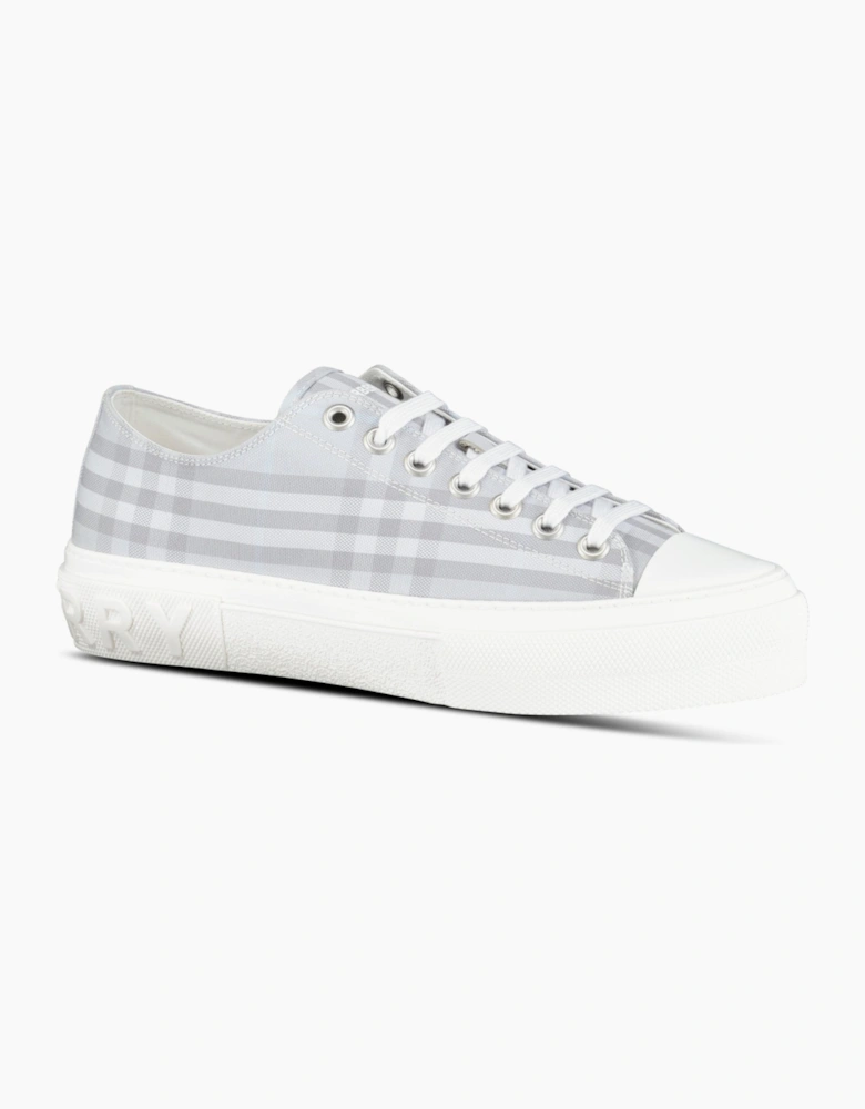 Burberry 'Jack Low' Check Trainers Grey
