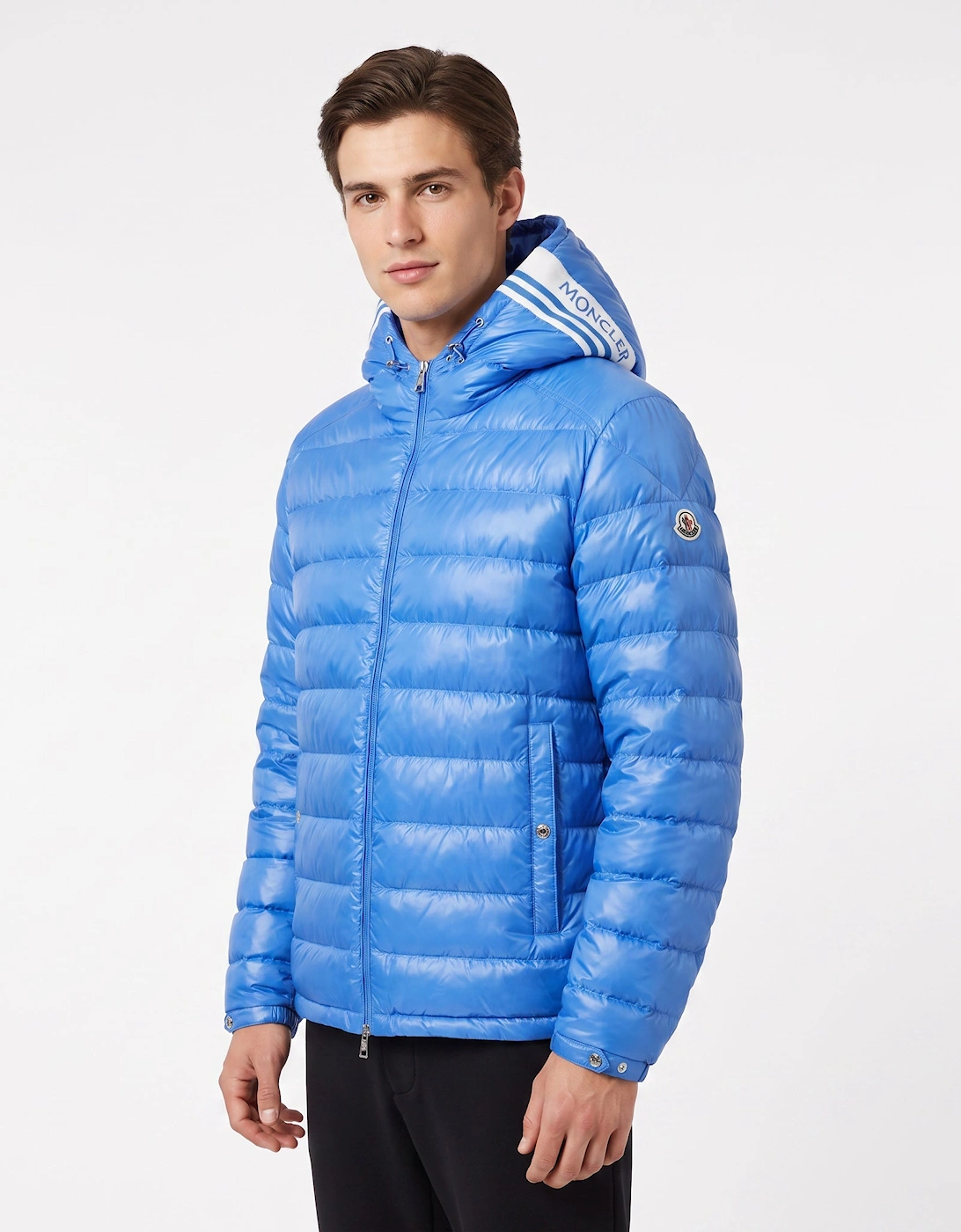 Moncler Cornour Short Padded Jacket Blue