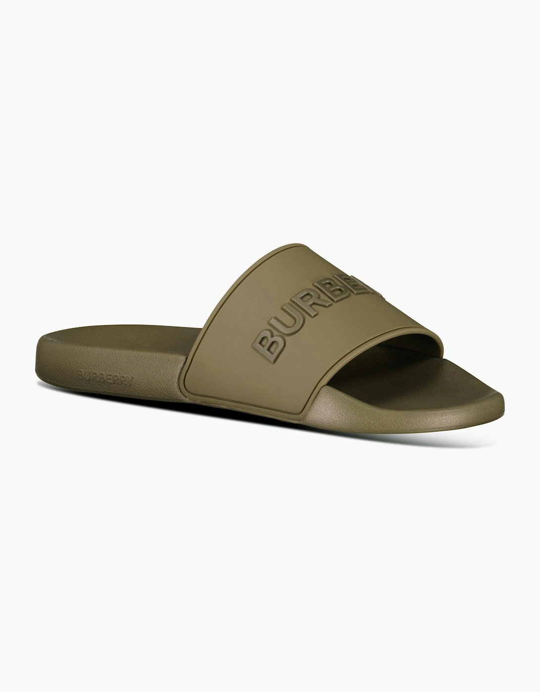 Burberry Logo Tech Furley Sliders Khaki