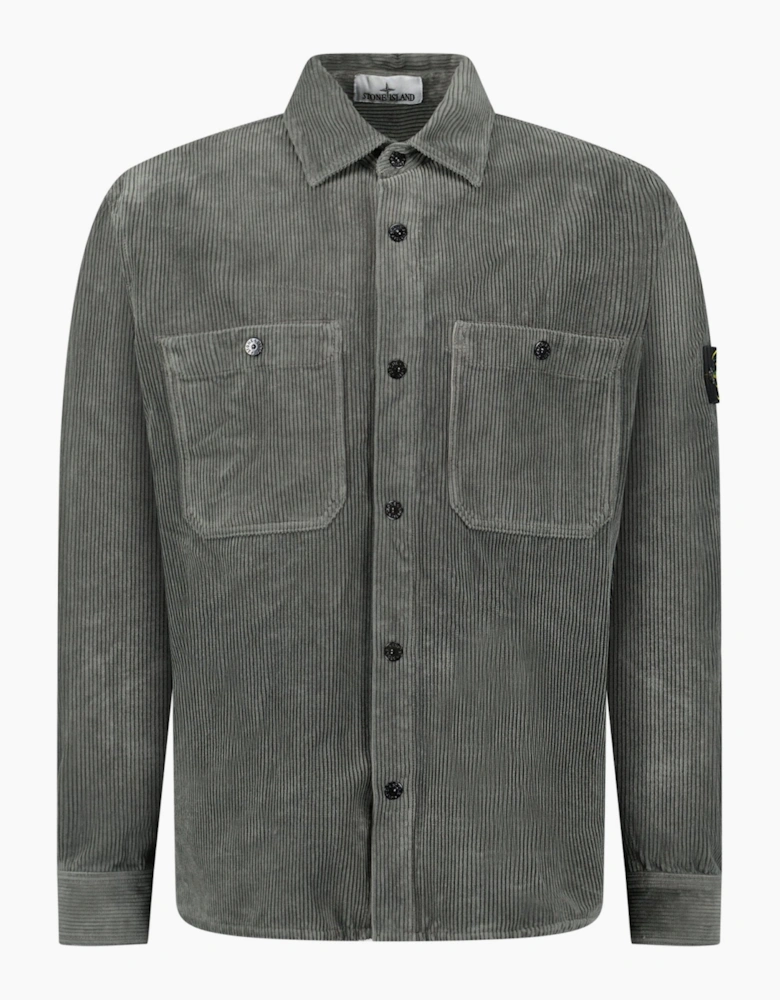 Stone Island Corduroy Overshirt Cement Grey