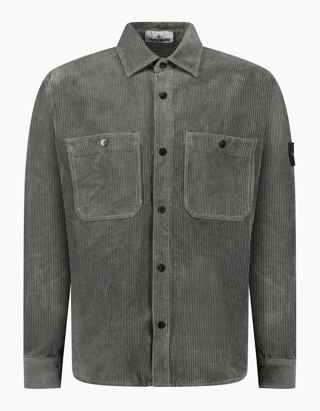 Stone Island Corduroy Overshirt Cement Grey