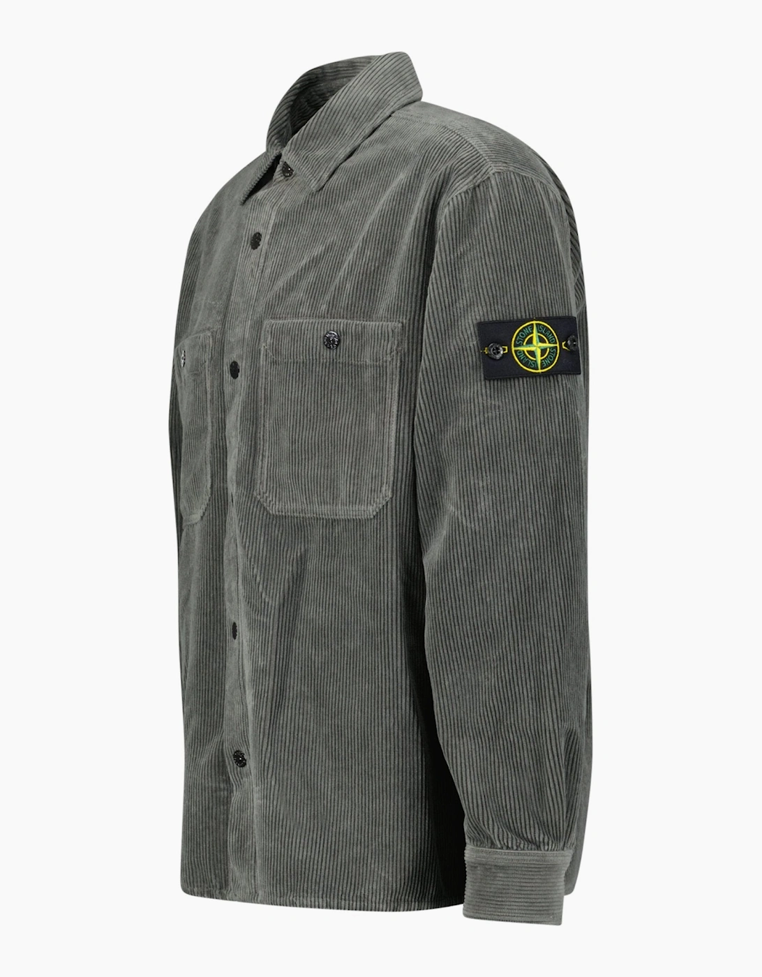 Stone Island Corduroy Overshirt Cement Grey