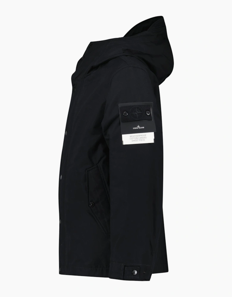 Stone Island Weatherproof Cotton Canvas Ghost Parka Black