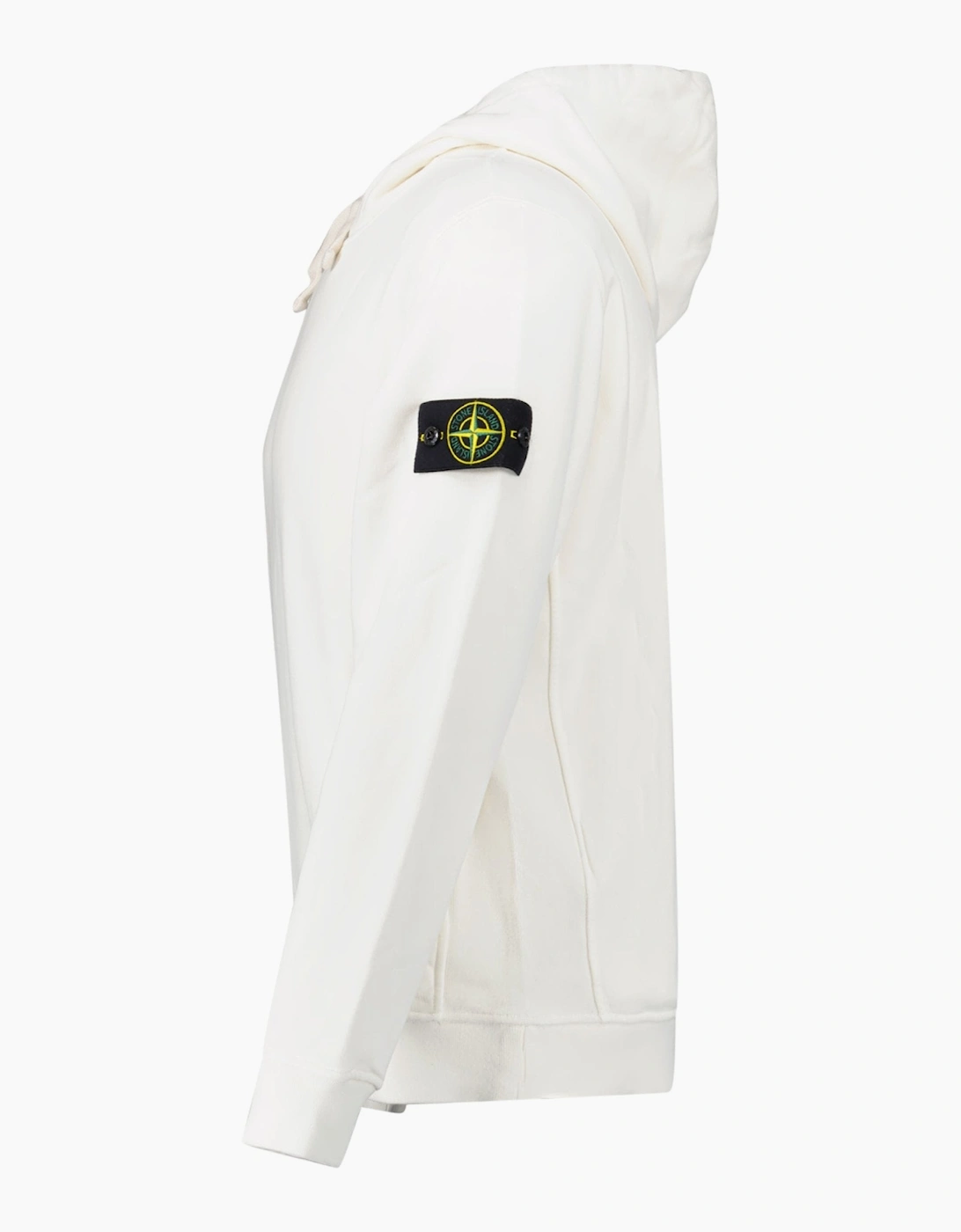 Stone Island Brushed Organic Cotton Hoodie Ivory