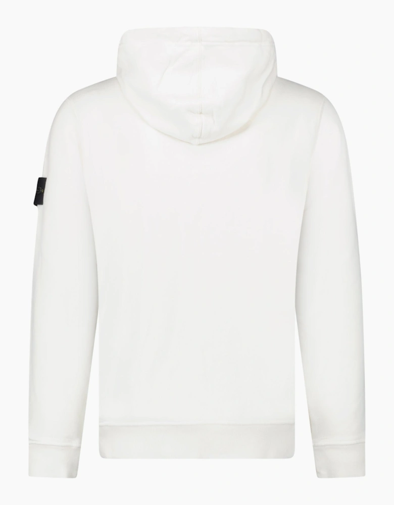 Stone Island Brushed Organic Cotton Hoodie Ivory