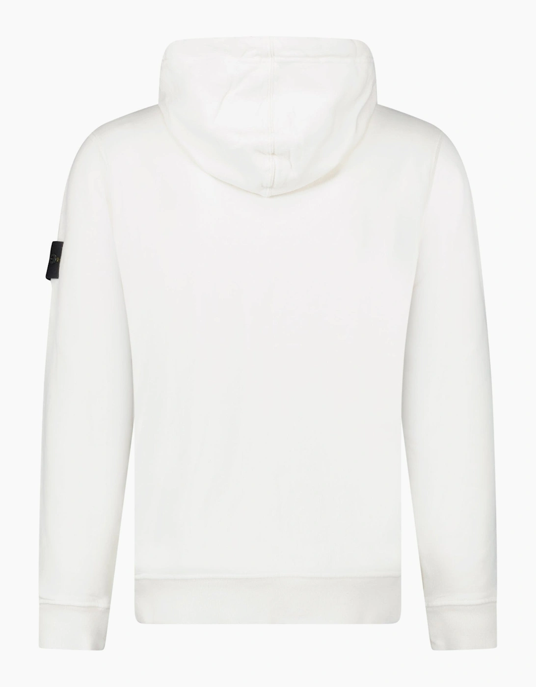 Stone Island Brushed Organic Cotton Hoodie Ivory