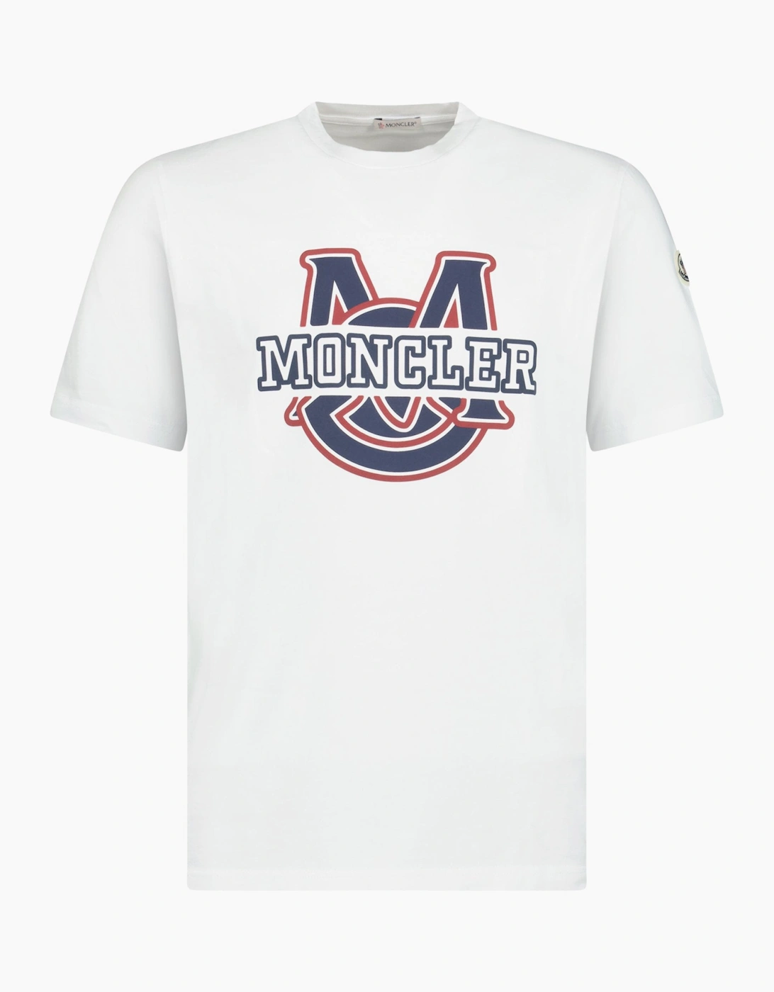 Moncler Logo Print T-Shirt White
