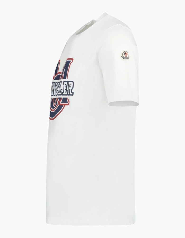 Moncler Logo Print T-Shirt White