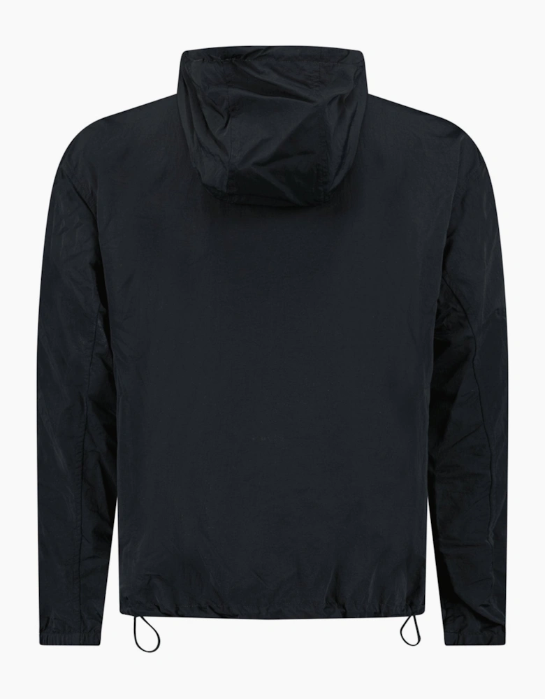 Burberry Equestrian Knight Appliqué Hooded Jacket Black
