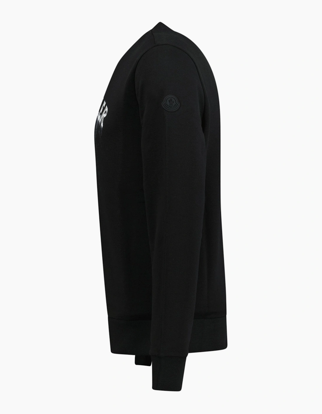 Moncler Spray Logo Sweatshirt Black