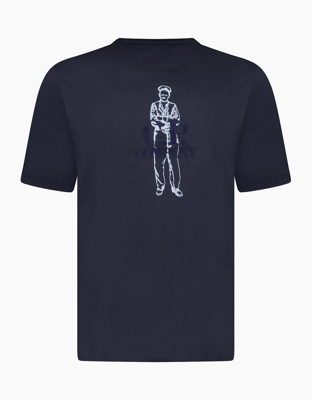 CP Company Mercerized Cotton Jersey Sailor T-Shirt Navy