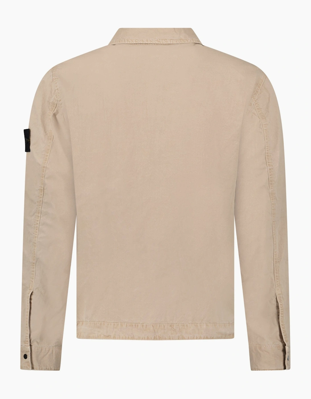 Stone Island Brushed Organic Cotton Overshirt Desert
