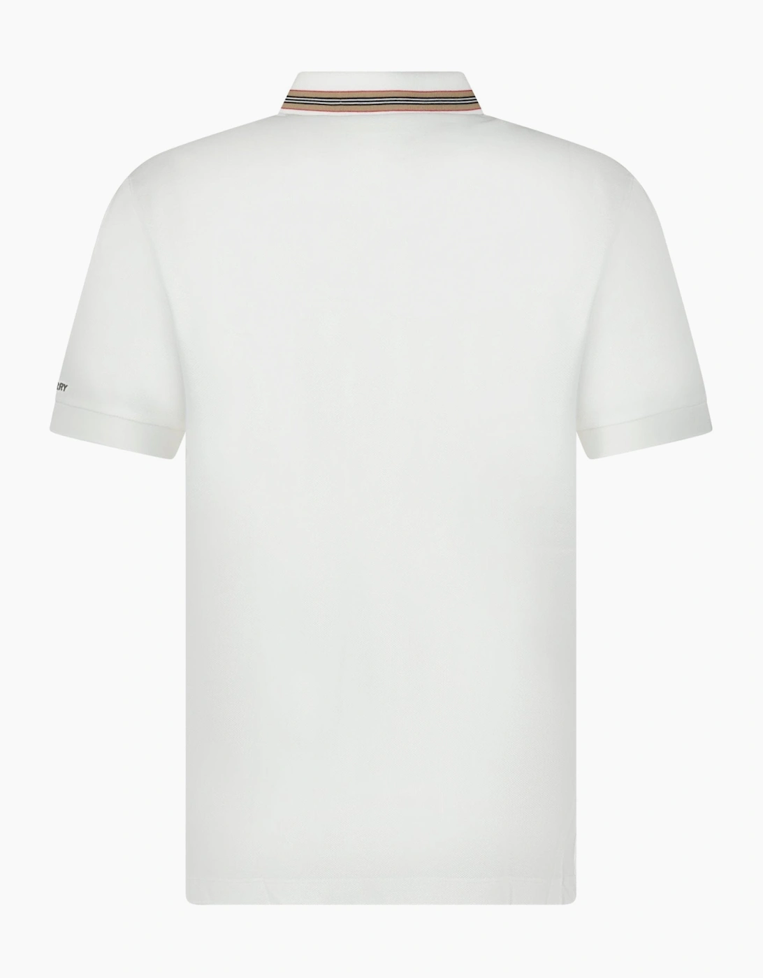 Burberry ‘Hartford’ Striped Check Polo White
