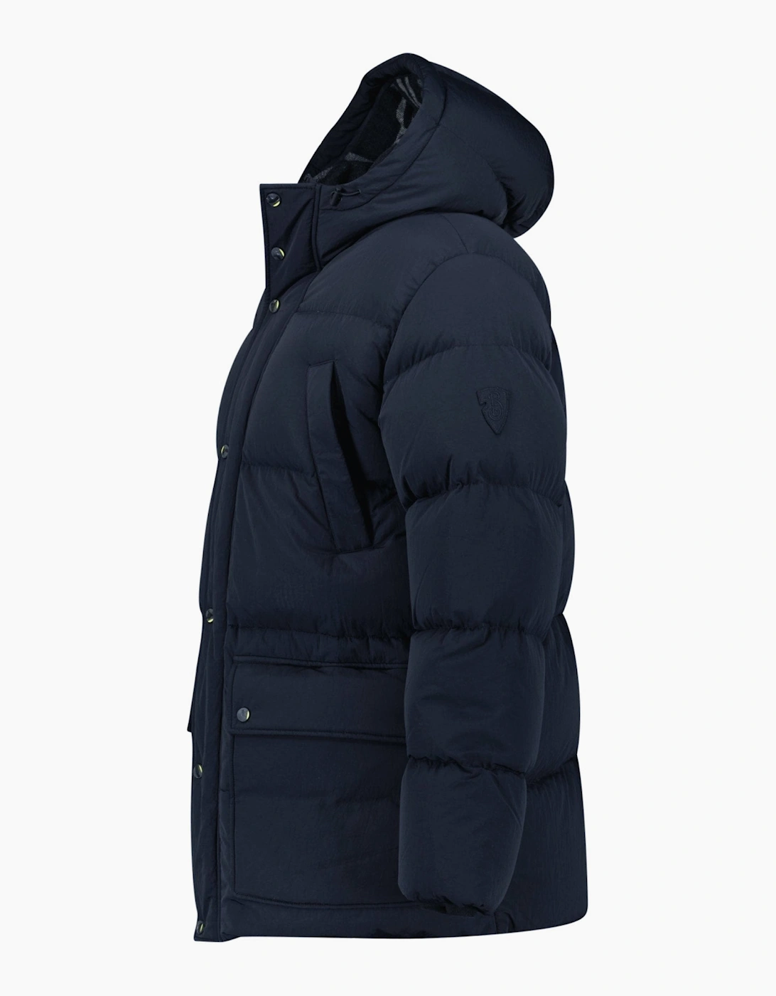 Burberry Technical Nylon Puffer Coat Navy