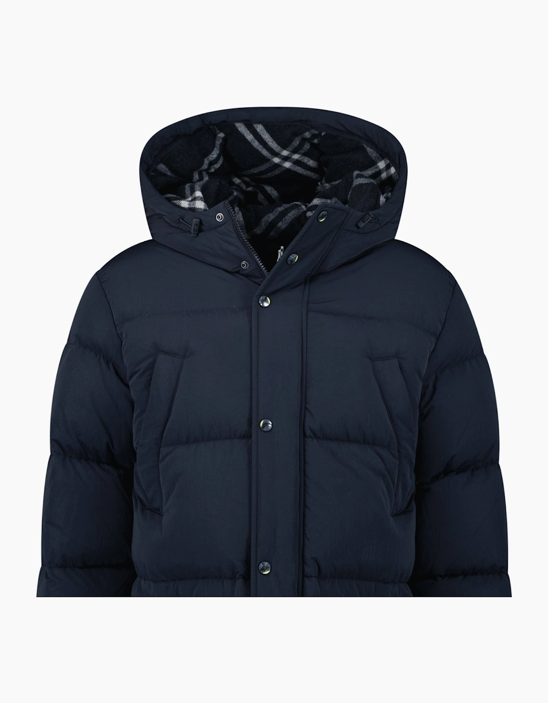 Burberry Technical Nylon Puffer Coat Navy