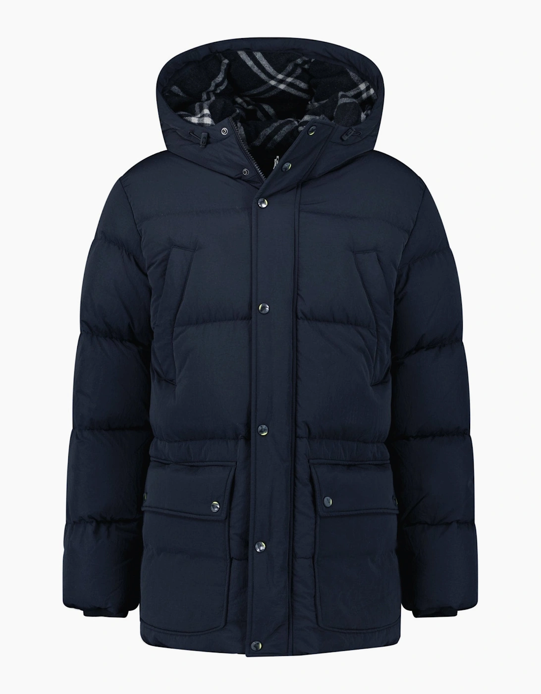 Burberry Technical Nylon Puffer Coat Navy