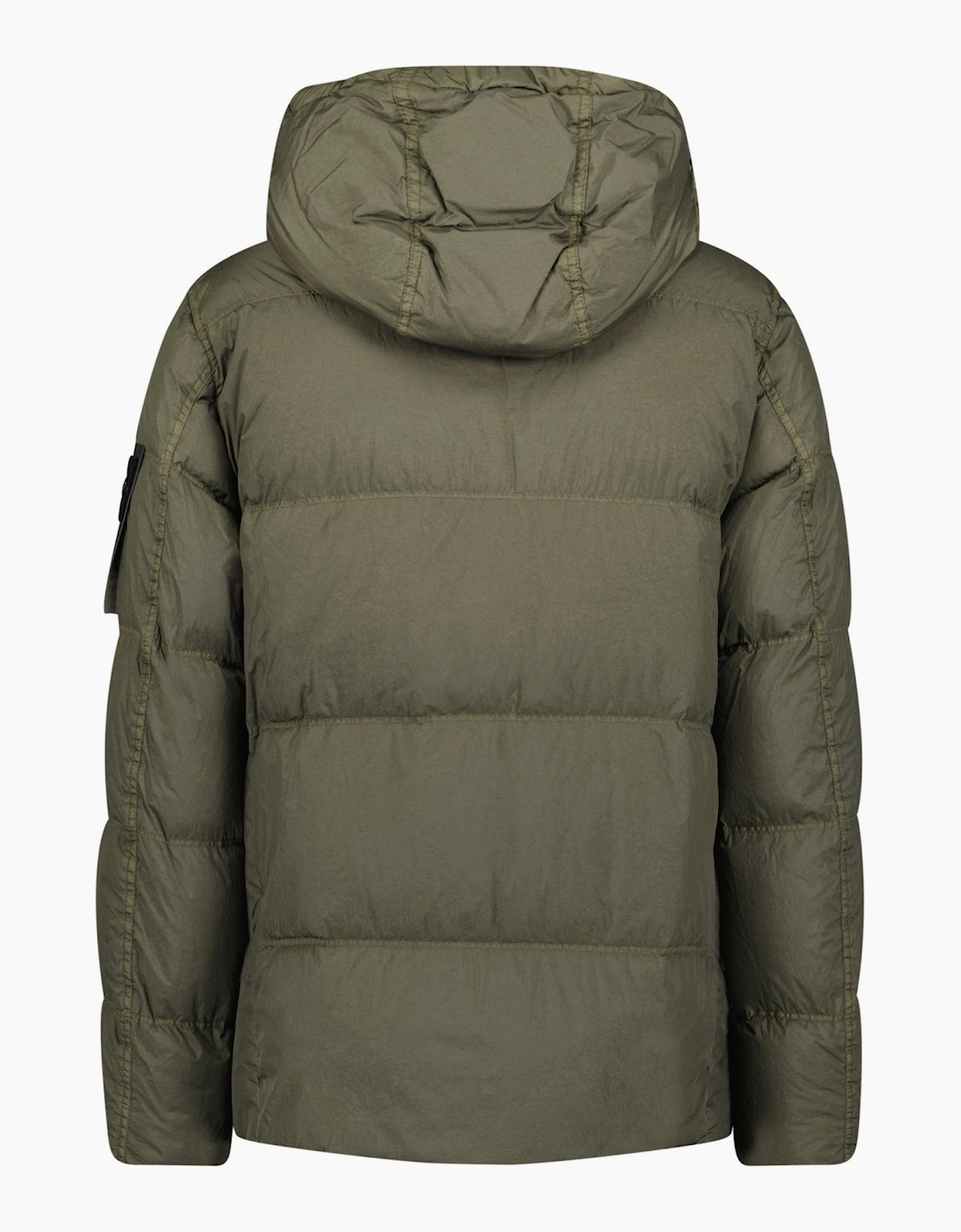 Stone Island Crinkle Reps NY Down Jacket Military Green