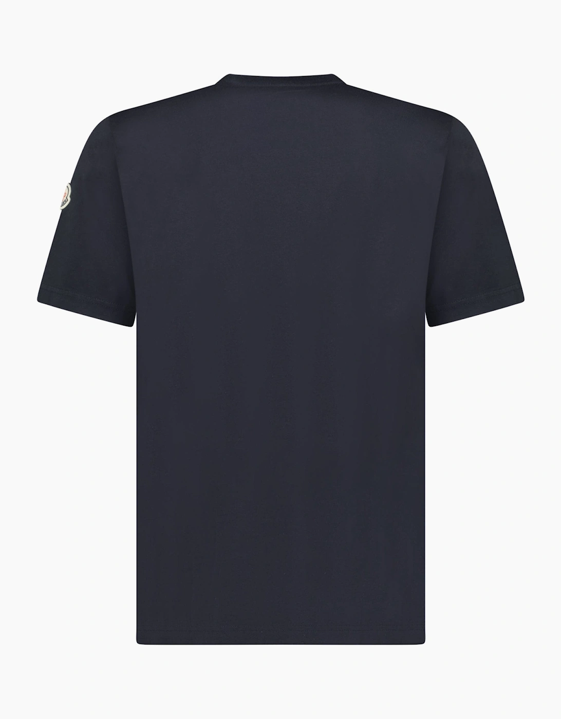 Moncler Logo Print T-Shirt Navy