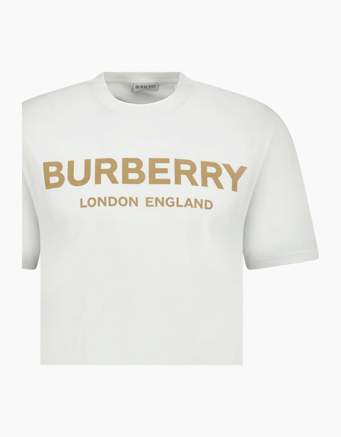 Burberry 'Ellison' Logo Print T-Shirt White