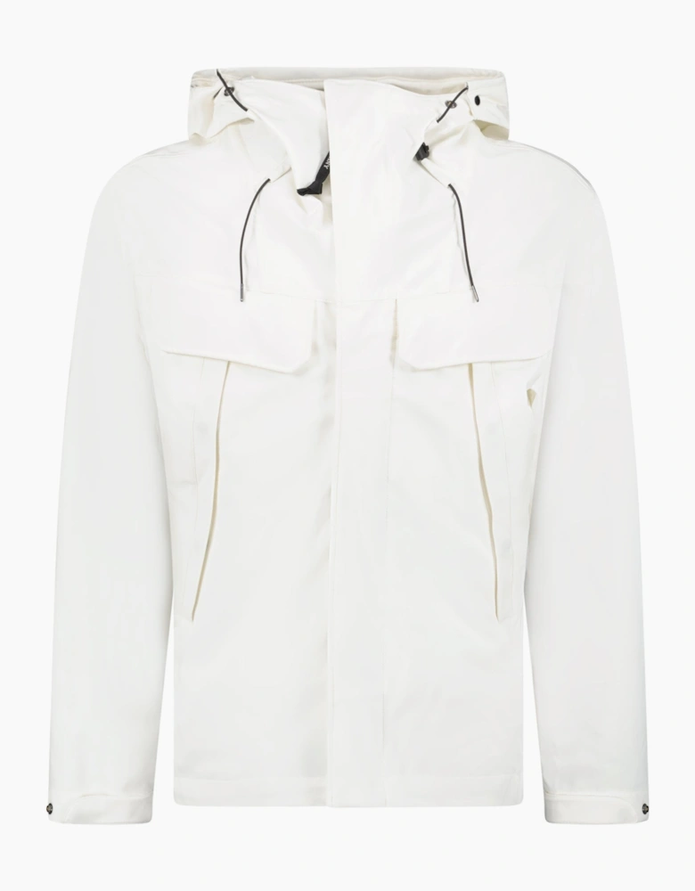 CP Company Shell-R Double Pocket Goggle Jacket White