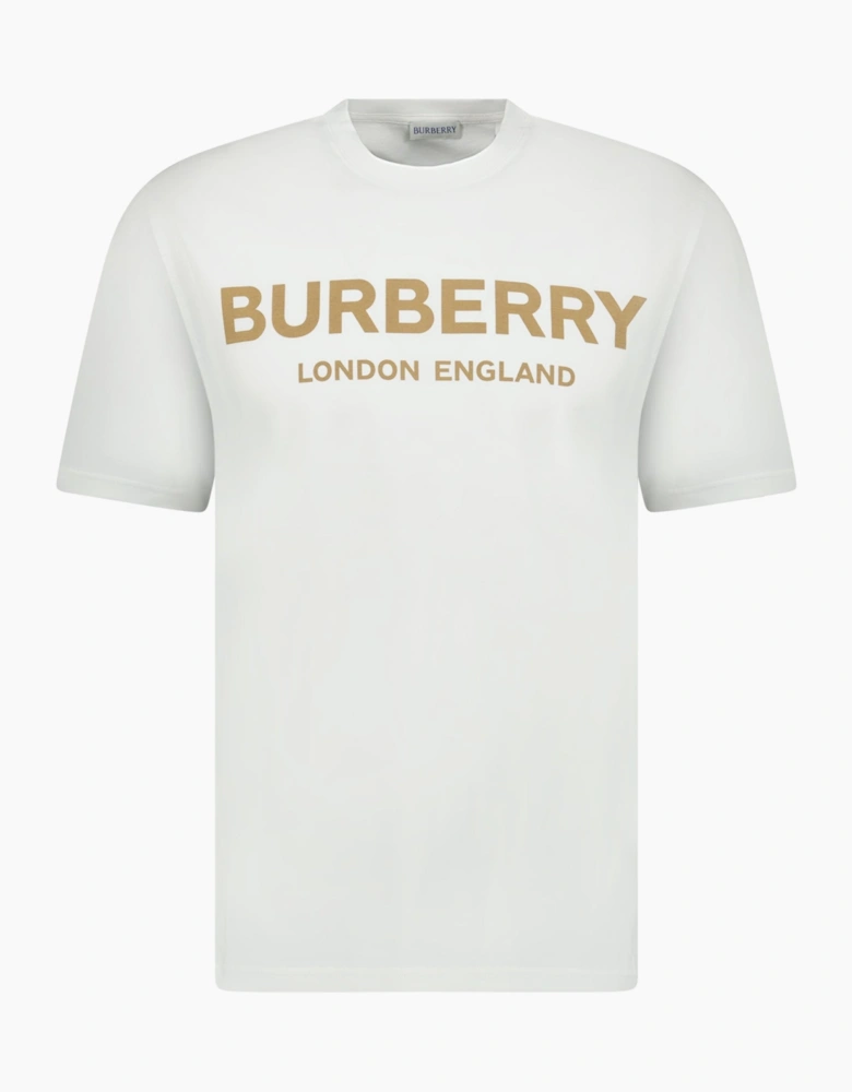 Burberry 'Ellison' Logo Print T-Shirt White