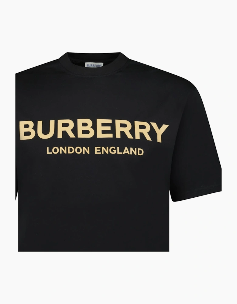 Burberry 'Ellison' Logo Print T-Shirt Black