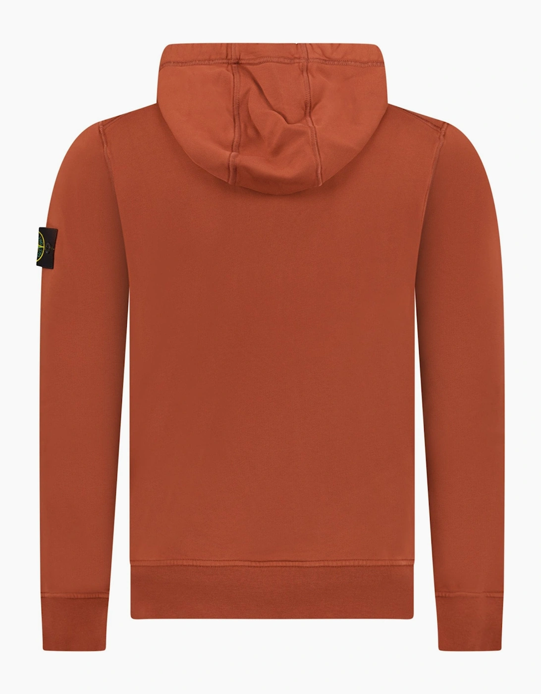 Stone Island Cotton Hoodie Sweatshirt Brick Red