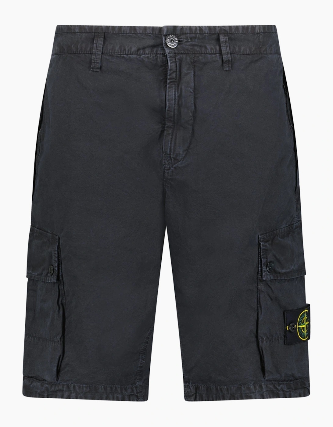 Stone Island Brushed Organic 'Old Effect' Shorts Black