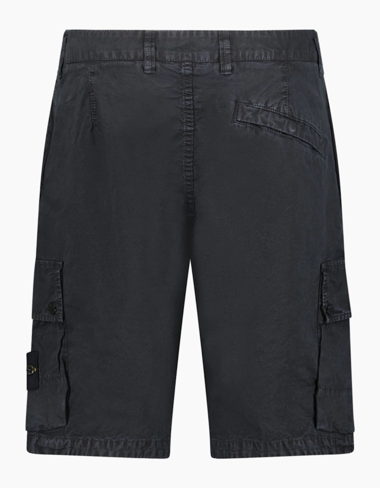 Stone Island Brushed Organic 'Old Effect' Shorts Black