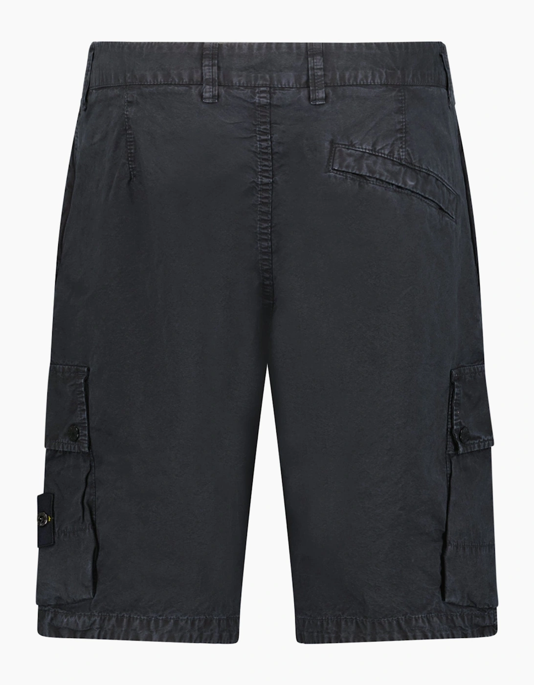 Stone Island Brushed Organic 'Old Effect' Shorts Black