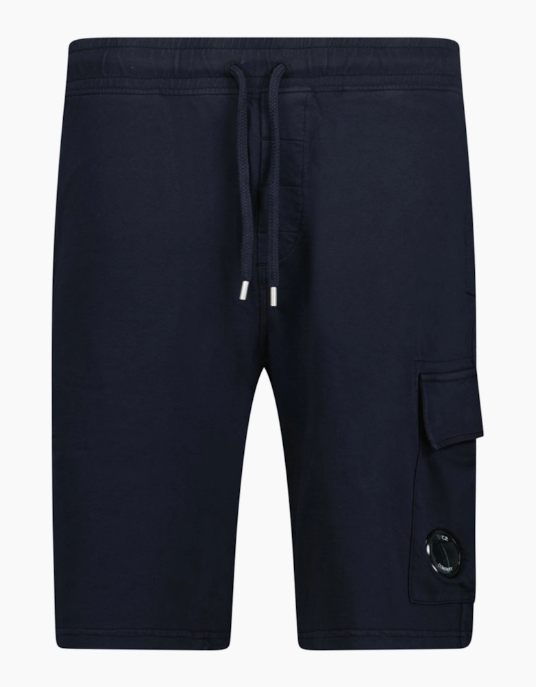 CP Company Light Fleece Lens Shorts Navy