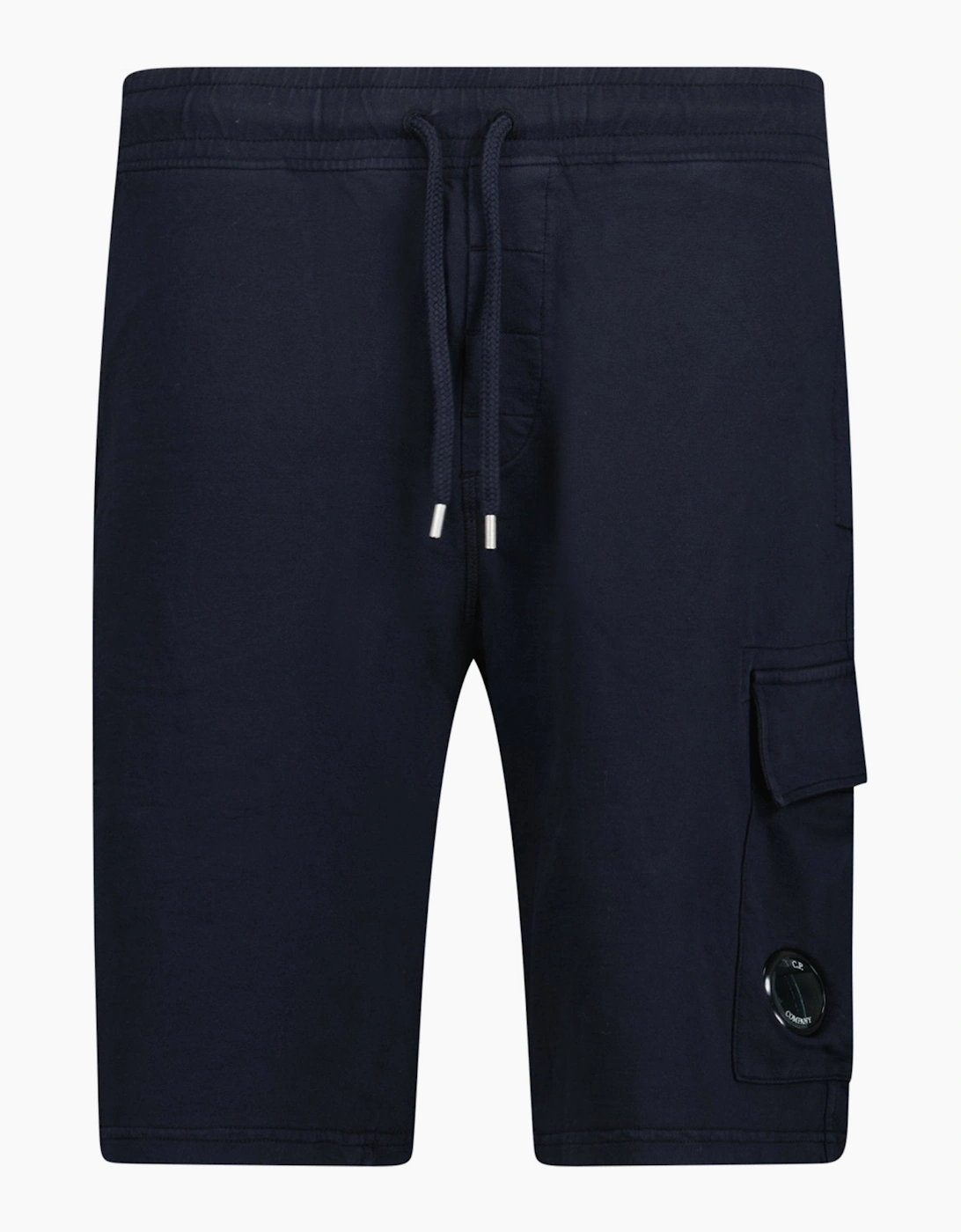 CP Company Light Fleece Lens Shorts Navy