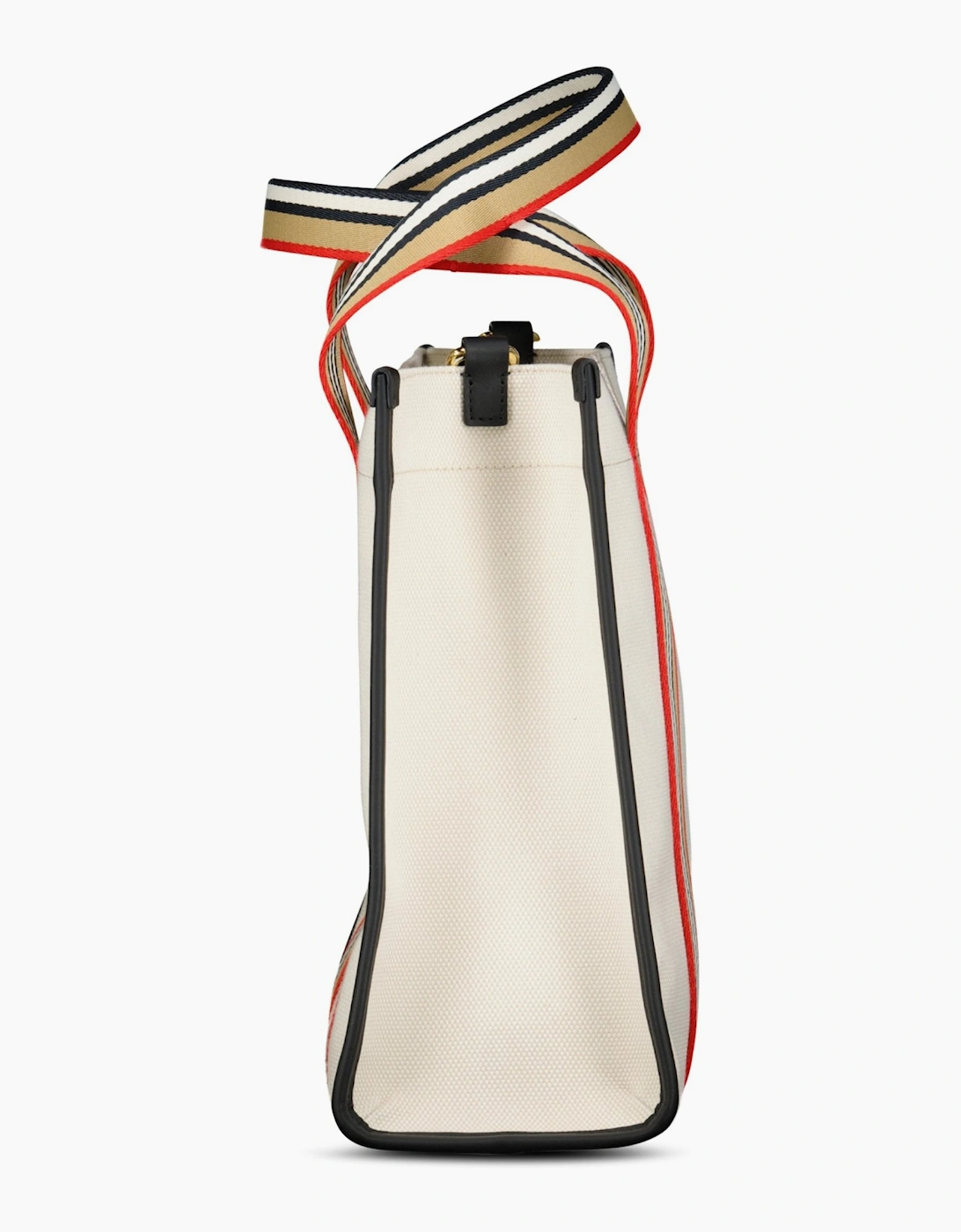 Burberry Mini Icon Canvas Tote Bag Natural