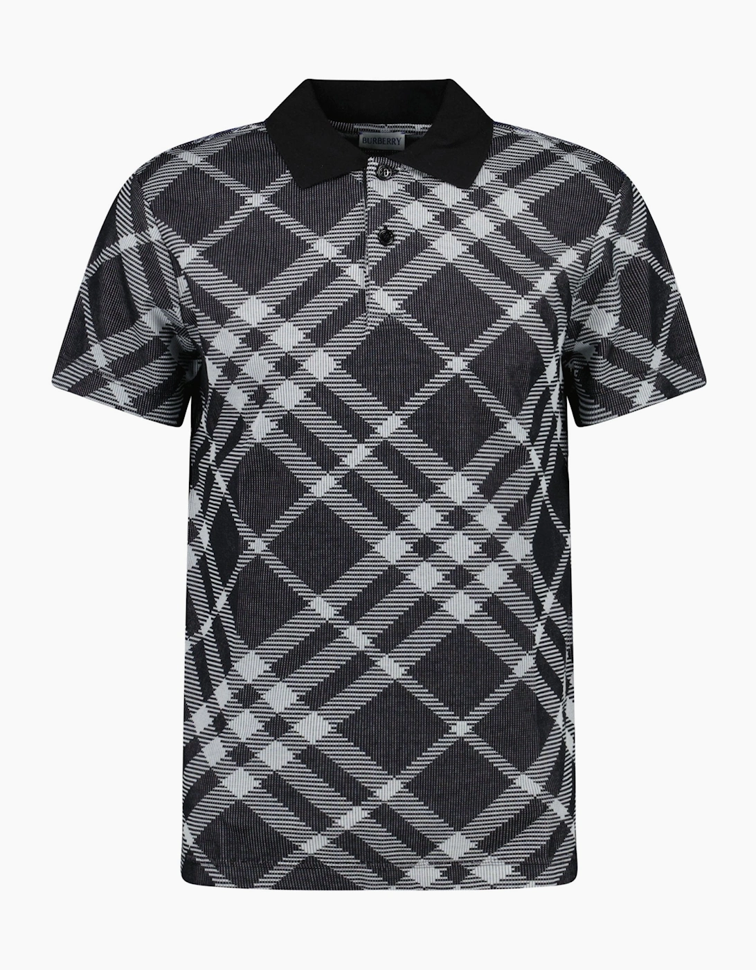 Burberry Men's Burberry Vintage Check Cotton Polo Black