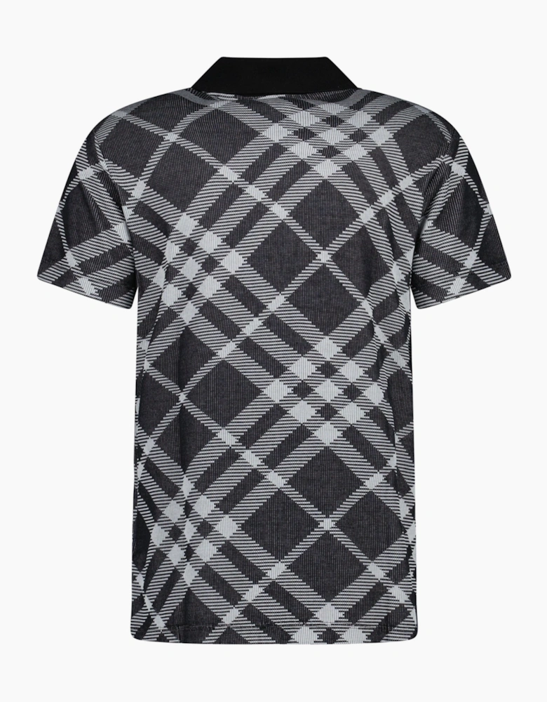Burberry Vintage Check Cotton Polo Black