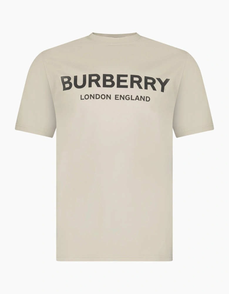 Burberry 'Ellison' Logo Print T-Shirt Lichen