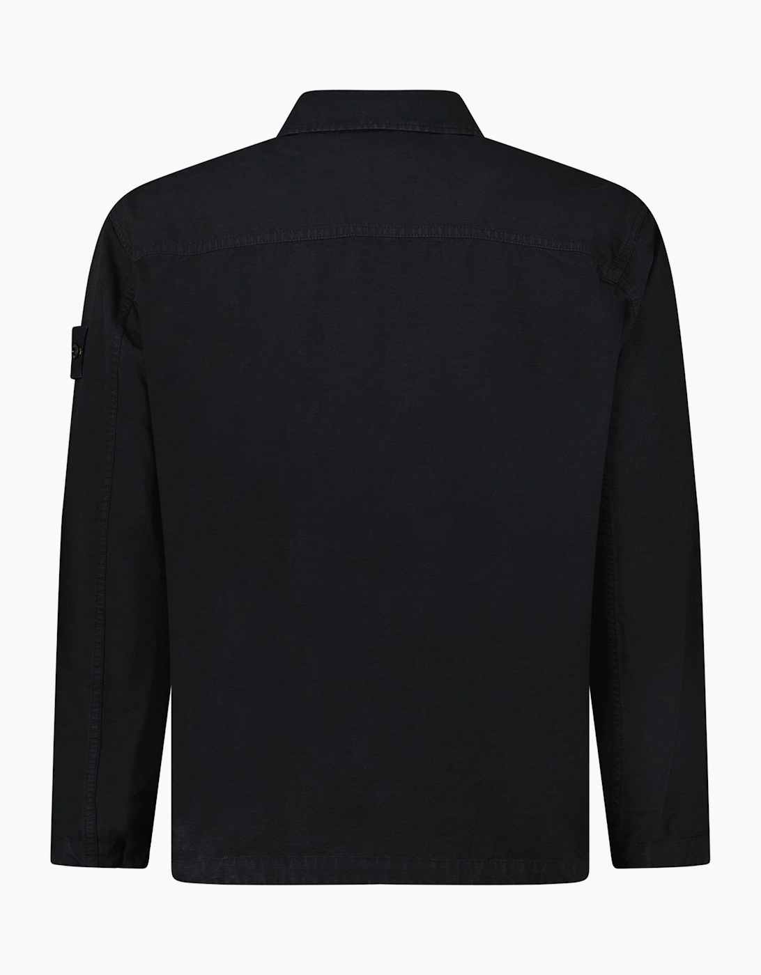 Stone Island Organic Cotton Ripstop Overshirt Black