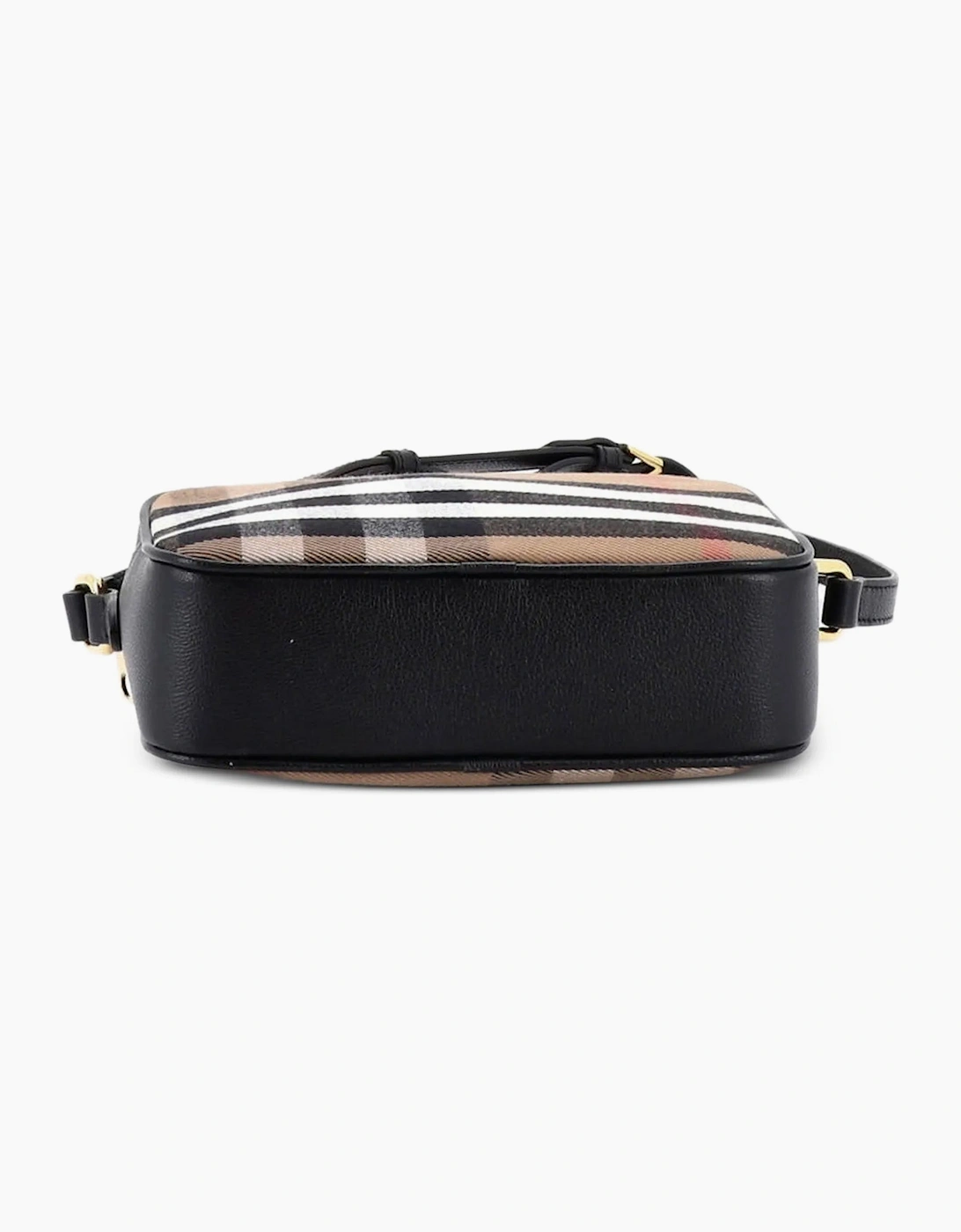 Burberry Camera Leather Cross Body Shoulder Bag Black